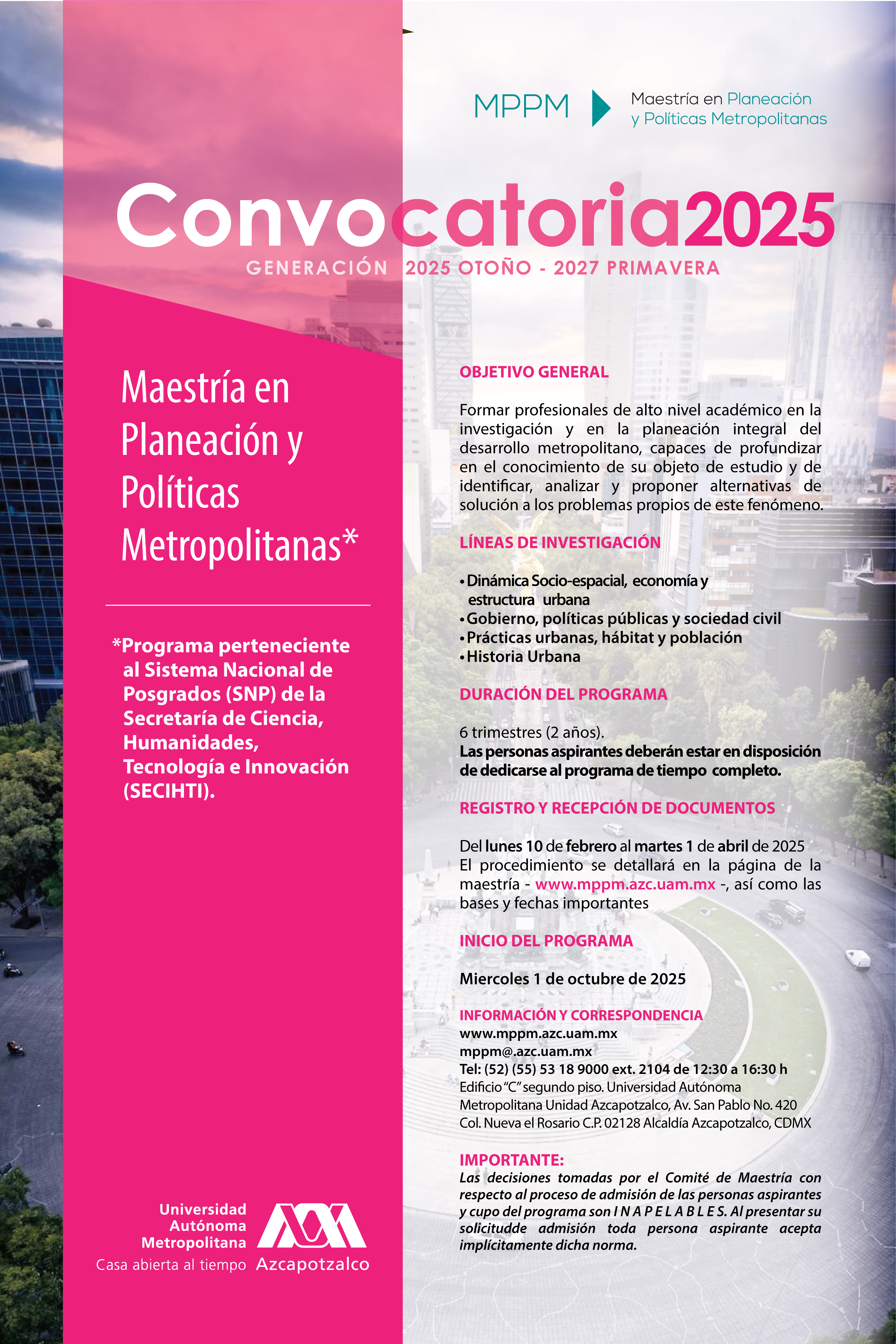 Convocatoria MPPM